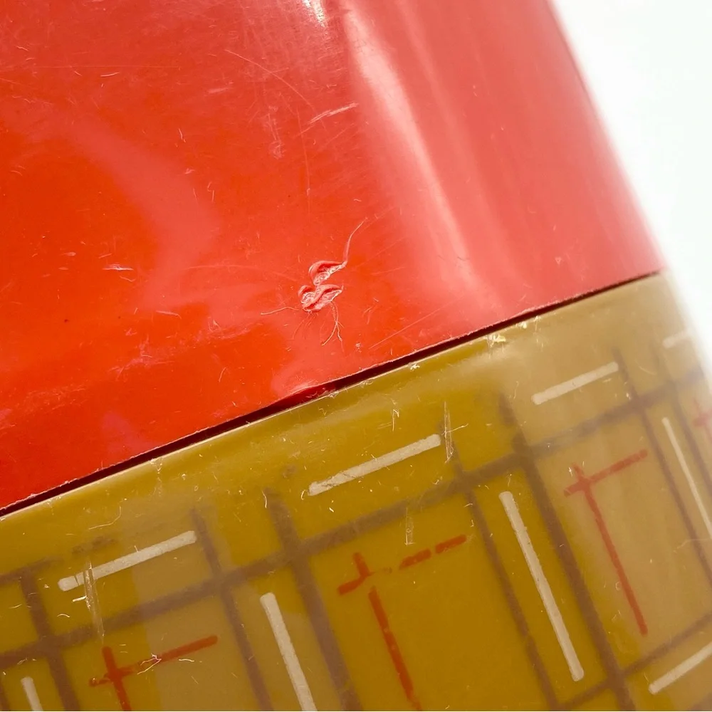 Vintage 1970s Aladdin Plaid Thermos Pint Size - Picture 11 of 13